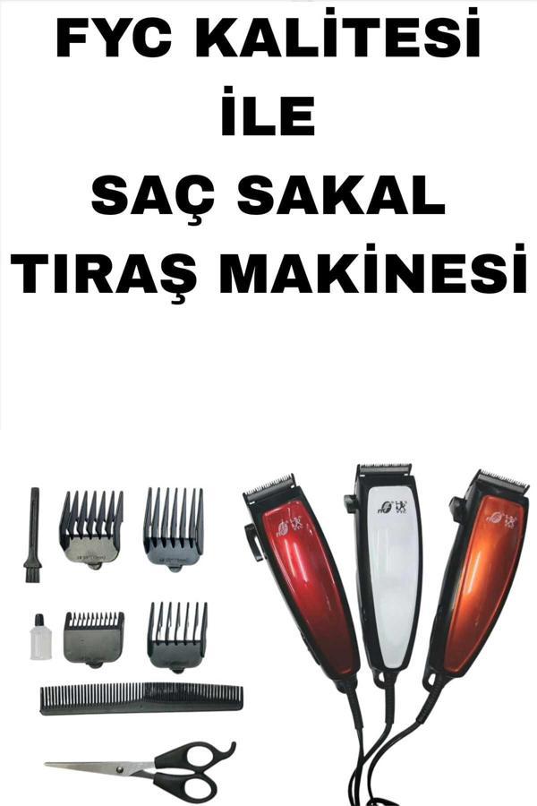 Avda Profesyonel Saç Sakal Tıraş Makinesi Seti Sessiz Motor Ayarlanabilir Başlık - Image 1