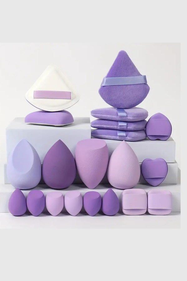 Marshmallow 20'li Makyaj Süngeri Seti – Fondöten, BB Krem ve Kapatıcı Uygulama Süngeri - Image 1