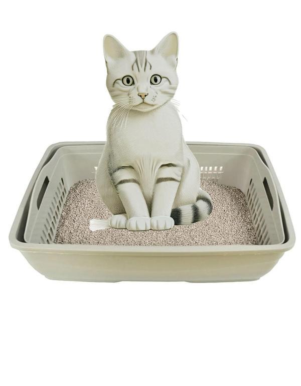 Açık Elekli Kedi Tuvaleti 37x49x17 cm  - Image 1