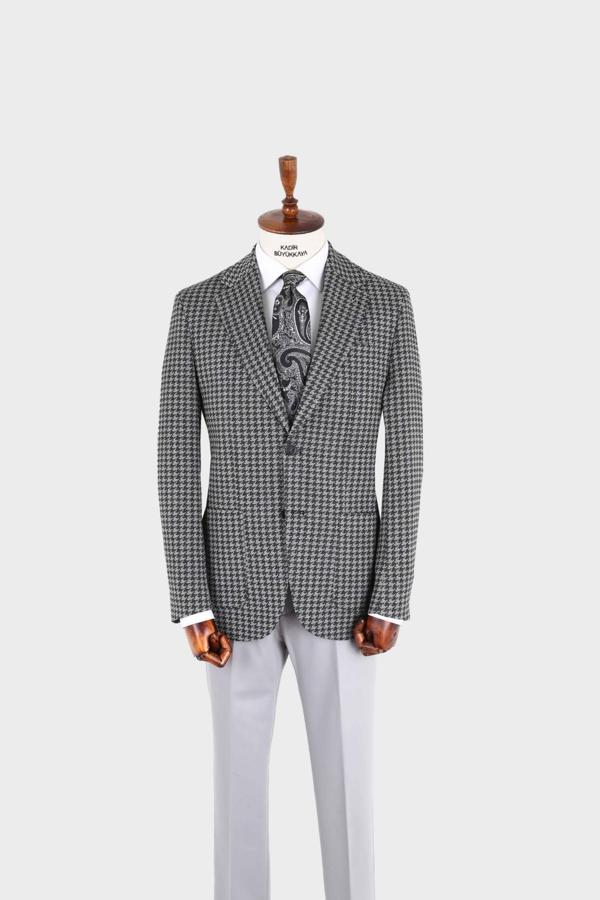 Kırlangıç Yaka Erkek Ceket-KAX5529S - Image 1