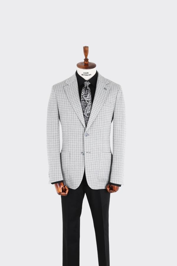 Kırlangıç Yaka Erkek Ceket-KAX5529S - Image 1