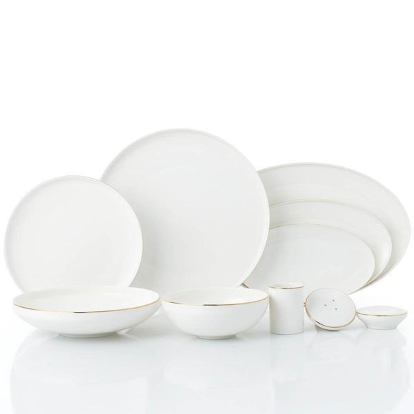 Korkmaz Diana Collection 60 Parça Gold Yemek Takımı A8084 - Image 1