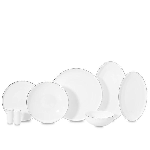 Korkmaz Diana Collection 60 Parça Platin Yemek Takımı A8174 - Image 1