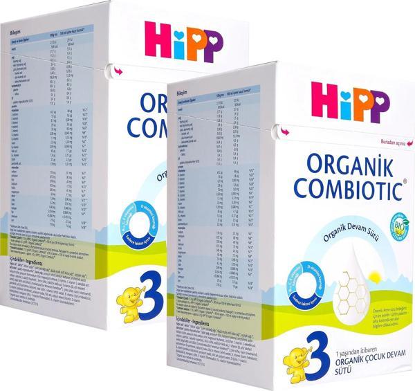Hipp 3 Organik Combiotic Devam Sütü 800 gr x 2 Adet - Image 1