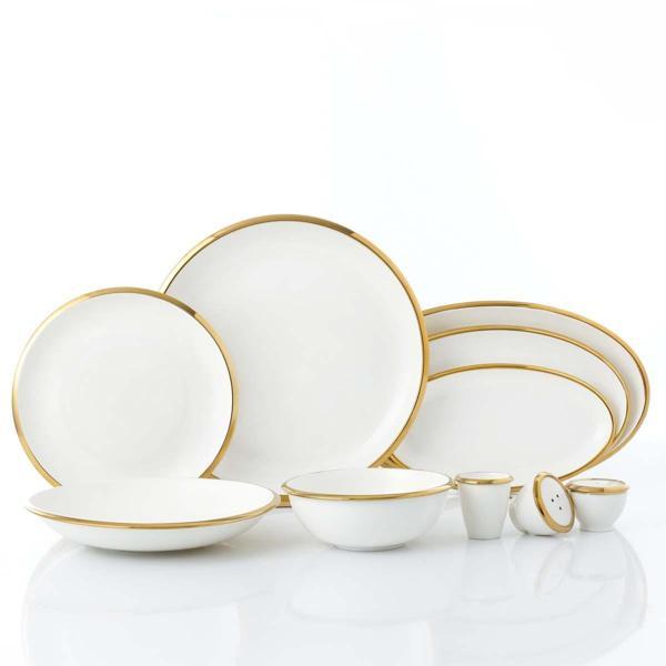 Korkmaz Elektra Collection 60 Parça Gold Yemek Takımı A8056 - Image 1
