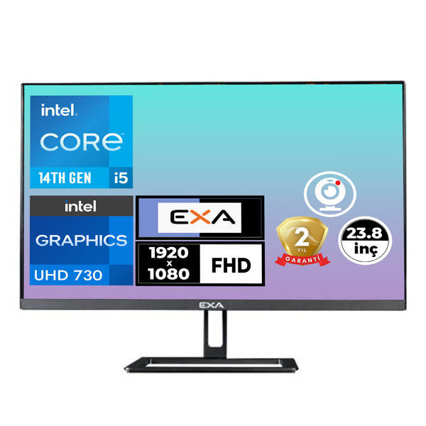 EXA C54 i5-14400 40GB 512GB SSD 23.8" FHD Freedos All In One Pc X24S 004 - Image 1