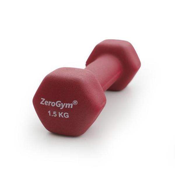 Zerogym Neopren Kaplı  İçi Demir Dambıl 1,5 kg Mor 1 Adet - Image 1