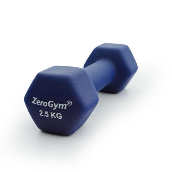 Zerogym Neopren Kaplı  İçi Demir Dambıl 2,5 kg Mavi 1 Adet - Image 1
