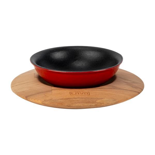 Yuvarlak Çorba Kasesi ve Kayın Servis Ahşabı. Çap(Ø)14cm. - Image 1