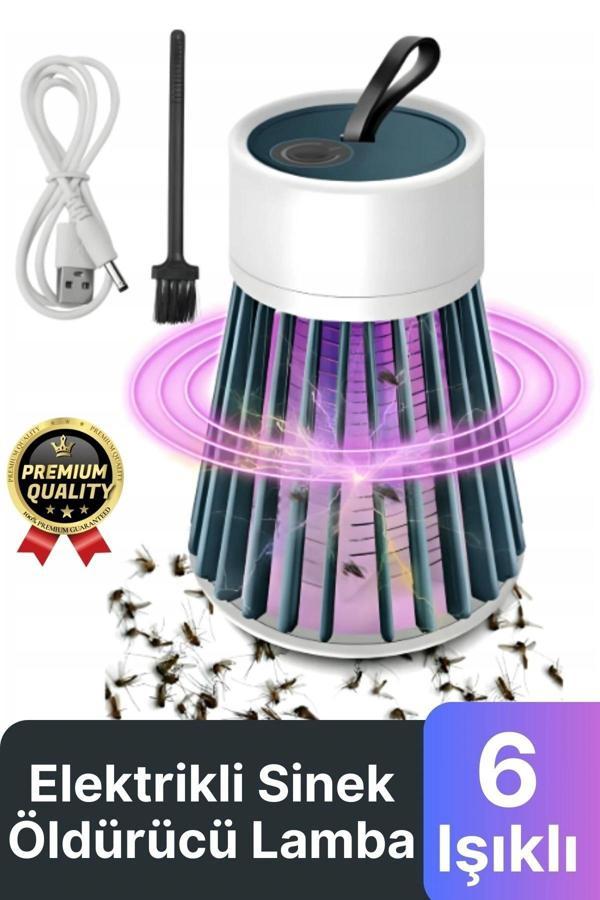 Yeni Üretim Sessiz Verimli 6 Uv Işık Elektrikli Şarjlı Böcek Sinek Sivrisinek Haşere Öldürücü Lamba - Image 1