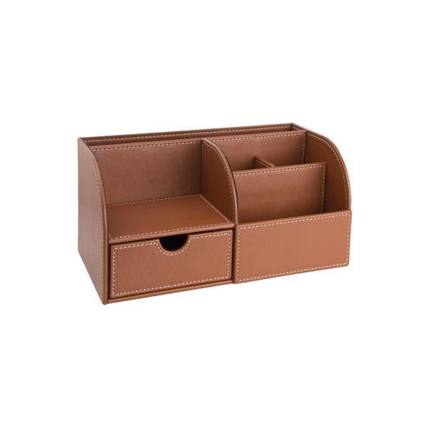 Masaüstü Düzenleyici,Kalemlik,Kumandalık,Küpbloknotluk,Tabletlik,Kitaplık,6 Gözlü,Çekmeceli,Desktop Organizer,Vegan,24,5 - Image 1