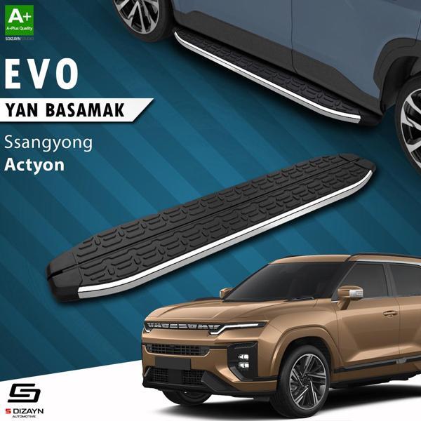 S-Dizayn Ssangyong Actyon Evo Krom Yan Basamak 183 Cm 2024 Üzeri A+ Kalite - Image 1