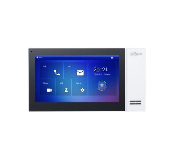 Dahua VTH2421FW-P 7" TFT LCD Dokunmatik Ekran Çok Yönlü Mikrofon Villa Tipi İntercom İç Ünite Bayaz Kasa - Image 1