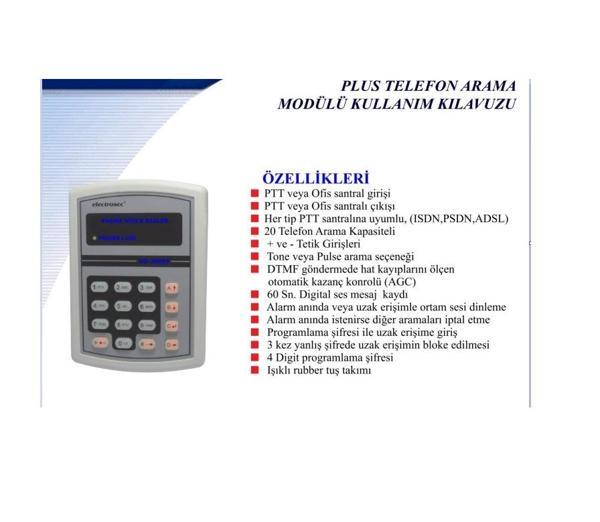 Electrosec VD-2005 Plus Telefon Arama Modülü - Image 1