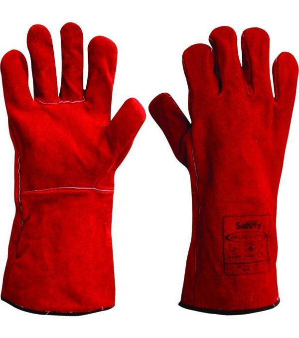 Maxsafety Kaynakçı Eldiveni Kırmızı (uzun) - Image 1