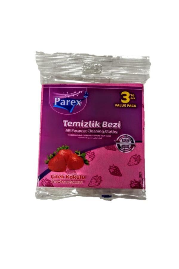 Parex Çilek Kokulu Temizlik Bezi 3 Lü  - Image 1