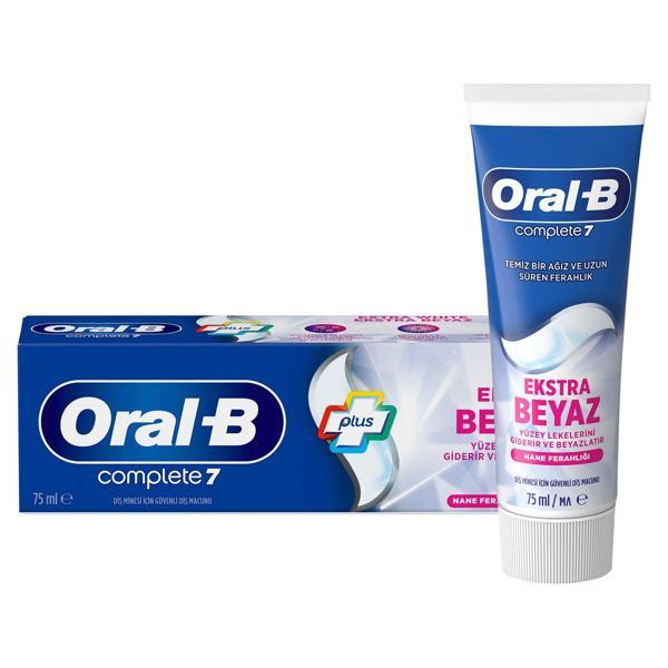 Oral-B Komple 7 Ekstra Beyaz Diş Macunu 75 Ml 3 Adet - Image 1
