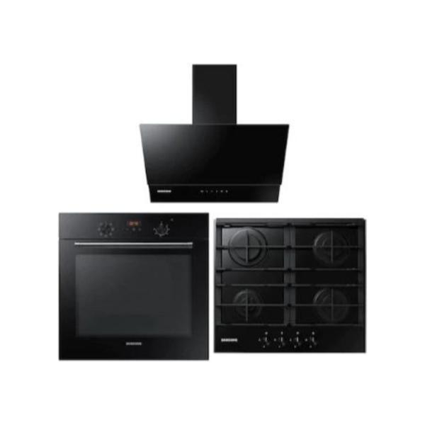 Samsung NV60K5140BB - NA64N7100AB - NK24N7060VB Siyah Ankastre Set - Image 1