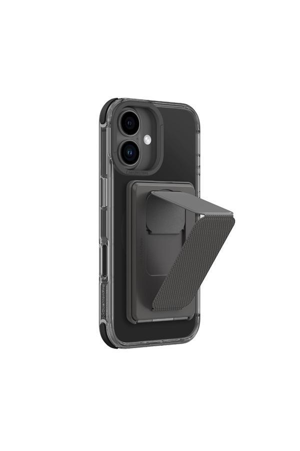 Amazingthing İphone 16 Plus Kılıf Magsafe Özellikli Standlı Kartlıklı Set Omni Adventure Seri Siyah - Image 1