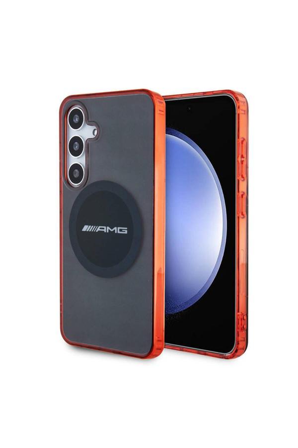 Amg Galaxy S24 Uyumlu Kılıf Lisanslı Magsafe Şarj Özellikli Transparan Timeless Kapak Siyah - Image 1