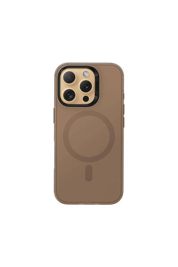 Benks İphone 16 Pro Max Uyumlu Kılıf Magsafe Şarj Özellikli Lucid Armor Kapak Gold - Image 1