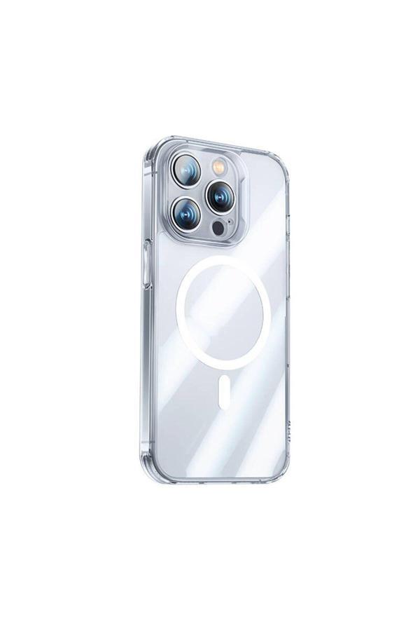 Benks İphone 14 Pro Uyumlu Kılıf Magsafe Şarj Özellikli Kamera Korumalı Corning Glass Serisi Şeffaf - Image 1