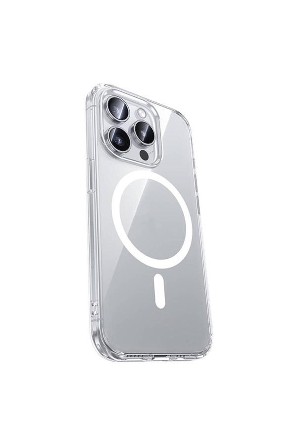 Benks İphone 15 Pro Uyumlu Kılıf Magsafe Şarj Özellikli Airbagli Şeffaf Benks Lucentpro Serisi Kapak - Image 1