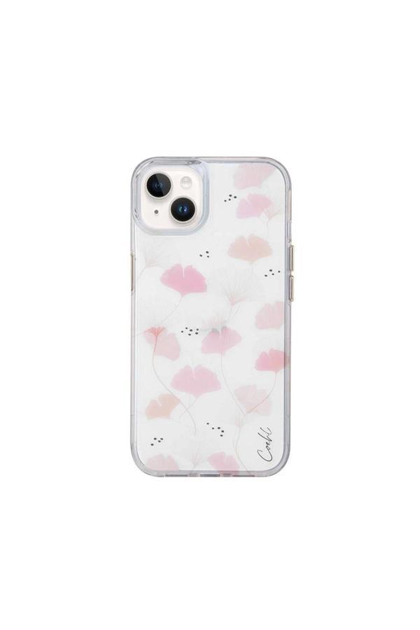 Coehl İphone 14 Uyumlu Kılıf Çayır Çiçeği Desenli Meadow Kılıf Pembe - Image 1