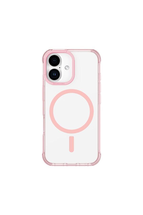 Amazingthing İphone 16 Kılıf Uyumlu Magsafe Şarj Özellikli Omni Serisi Kapak Pembe - Image 1