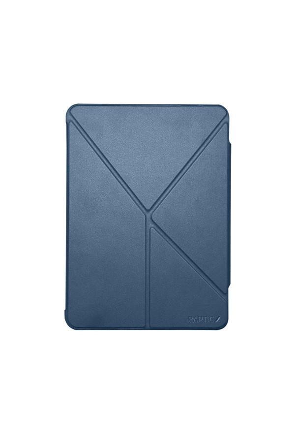 Raptic İpad Pro 11 2024 Airbagli Arkası Şeffaf Katlanabilir Standlı Kılıf Clear Folio Lacivert - Image 1