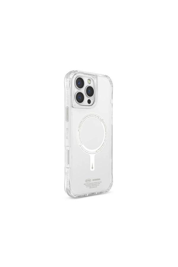 Skinarma İphone 16 Pro Max Kılıf Magsafe Özellikli Şeffaf Airbag Tasarımlı Skinarma Saido Nightglow Şeffaf - Image 1