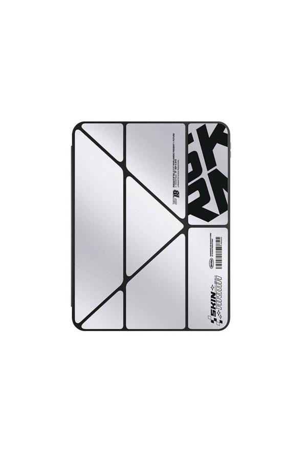 Skinarma İpad Pro 11 2024 Kılıf Skinarma Holografik Tasarımlı Arkası Şeffaf Magnetik Kira Kobai Kılıf Gümüş - Image 1