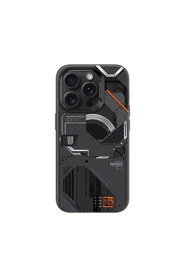 Benks İphone 16 Pro Max Kılıf Magsafe Şarj Özellikli Mekanik Tasarımlı Perspective Serisi Siyah - Image 1