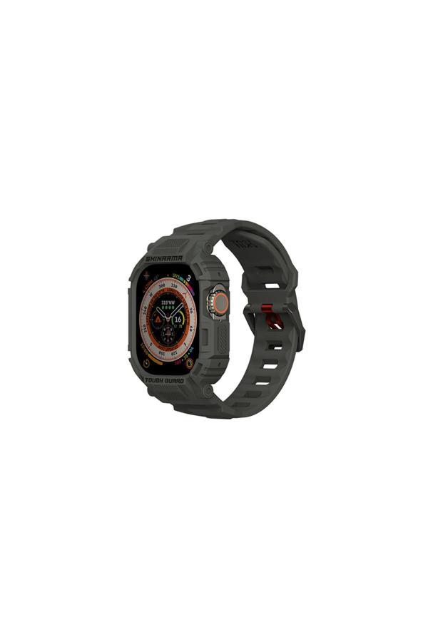 Skinarma Watch Ultra 49Mm Uyumlu 2İn1 Tpu Kasa Koruyuculu Silikon Kordon Skinarma Mecha Yeşil - Image 1