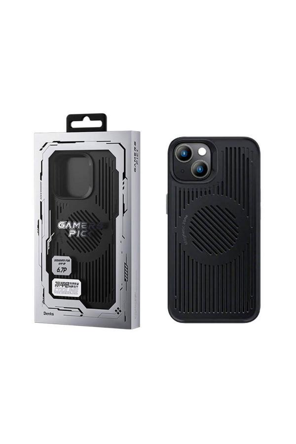 Benks İphone 14 Plus Uyumlu Kılıf Magsafe Şarj Özellikli Düşme Dirençli Soğutucu Biliz Kapak Siyah - Image 1