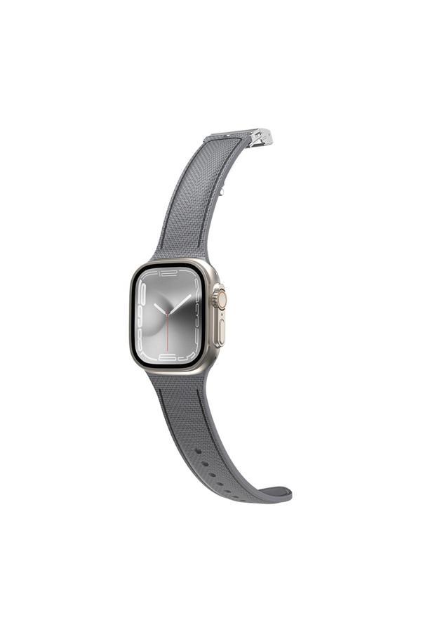 Amazingthing Watch 38Mm Titan Swift Deri Dokulu Silikon Kordon Gri - Image 1