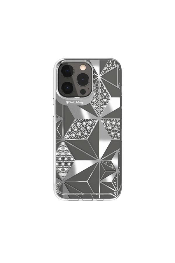 Switcheasy İphone 13 Pro Uyumlu Kılıf Çift Imd Baskılı Lisanslı Artist Asanoha Kapak Şeffaf - Image 1