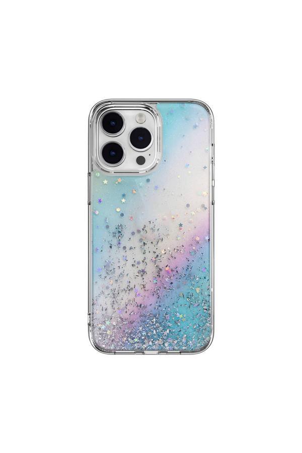 Switcheasy İphone 14 Pro Max Uyumlu Kılıf Parlayan Simli Şeffaf Lisanslı Starfield Kapak Çok Renkli - Image 1