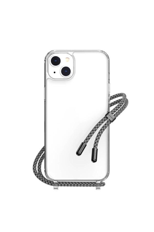 Switcheasy İphone 14 Plus Uyumlu Kılıf Boyun Askılı Şok Önleyicili Şeffaf Lisanslı Switcheasy Play Kapak Siyah - Image 1