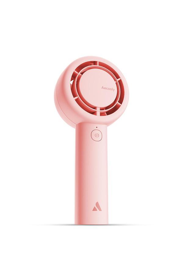 Aecooly Pb01 İç Spiralli Çift Halka Hava Akışı Teknolojili 5 Kademeli Soğutucu El Fanı Pembe - Image 1
