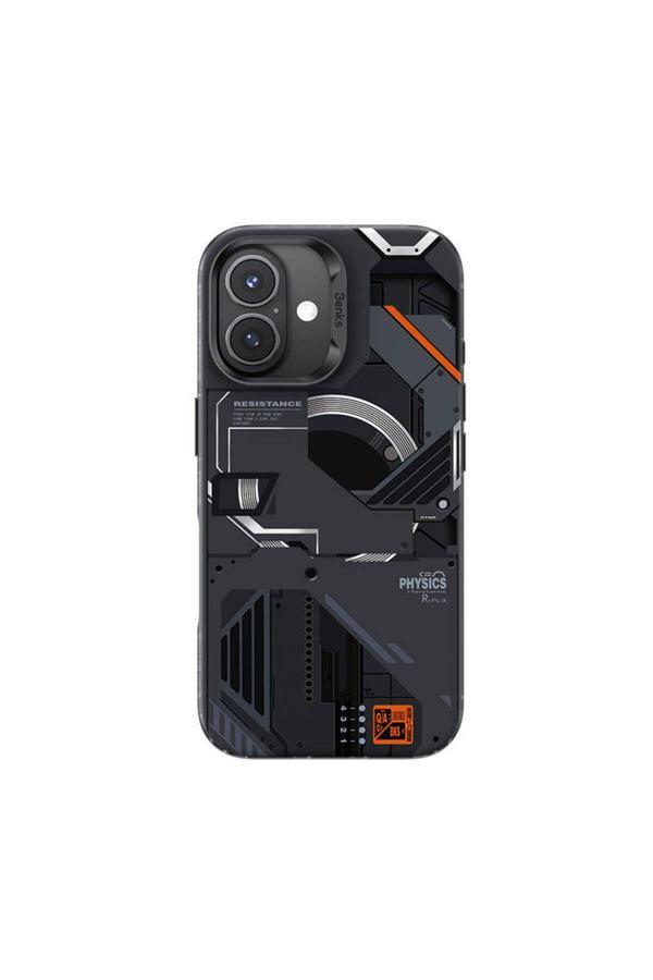 Benks İphone 16 Uyumlu Kılıf Magsafe Şarj Özellikli Mekanik Tasarımlı Perspective Serisi Kapak Siyah - Image 1