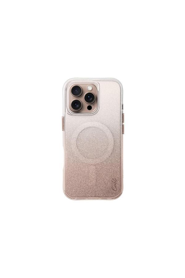 Coehl İphone 16 Pro Max Kılıf Magsafe Şarj Özellikli Simli Arka Yüzey Lumino Rose Gold - Image 1