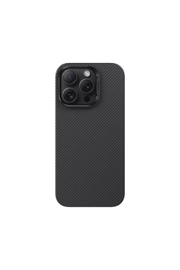 Benks İphone 16 Pro Max Uyumlu Kılıf Magsafe Şarj Özellik Magnetik Armorair 600D Kevlar Fiber Siyah - Image 1
