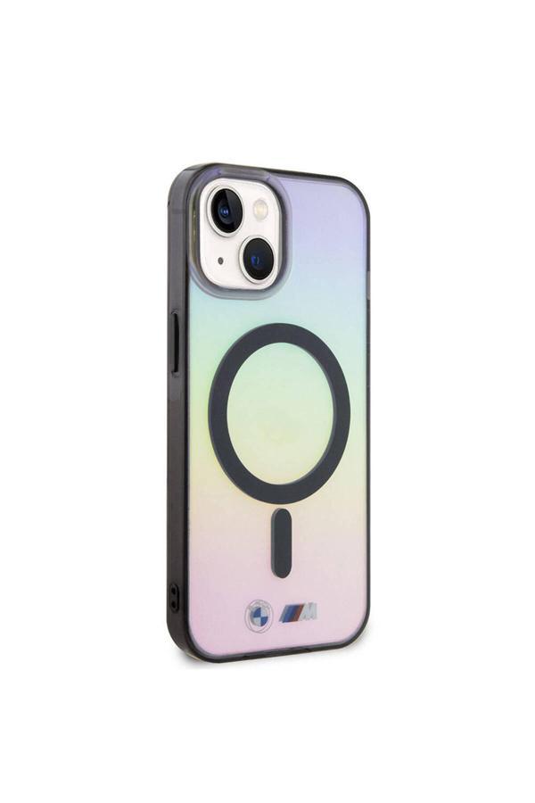 Bmw İphone 15 Uyumlu Kılıf Magsafe Şarjlı Transparan Renk Geçişli Iridescent Lisanslı - Image 1