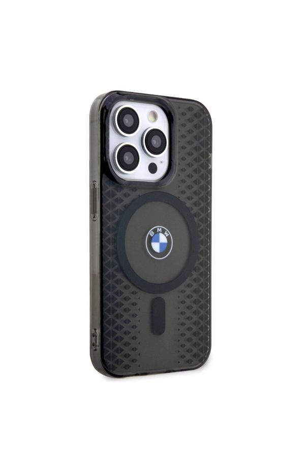 Bmw İphone 15 Pro Max Uyumlu Kılıf Magsafe Şarj Özellikli Transparan Iml Signature Lisanslı Siyah - Image 1