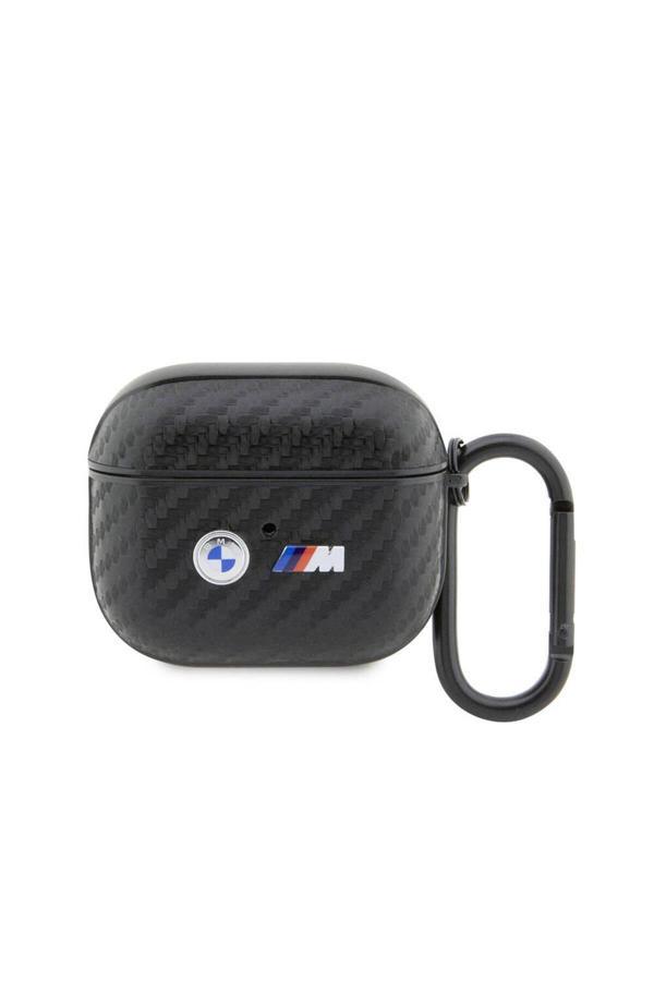 Bmw 3.Nesil Uyumlu Kılıf Bmw  Lisanslı Pu Karbon Fiber Tasarımlı Çift Metal Logolu Siyah - Image 1