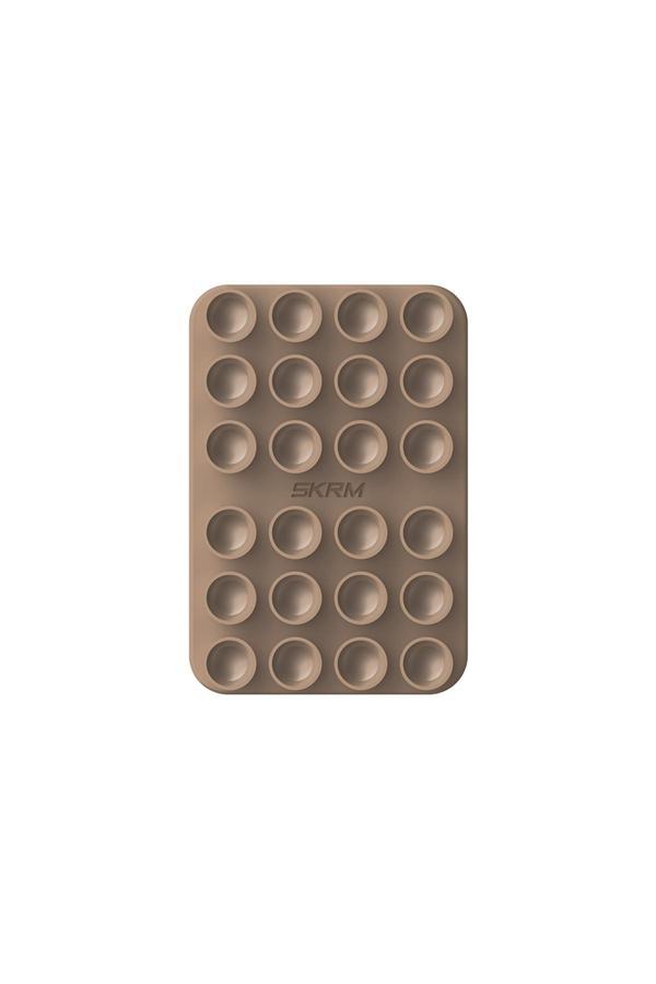 Skinarma Stax Magnetik Vakumlu Düz Zemin Telefon Tutucu Kahverengi - Image 1