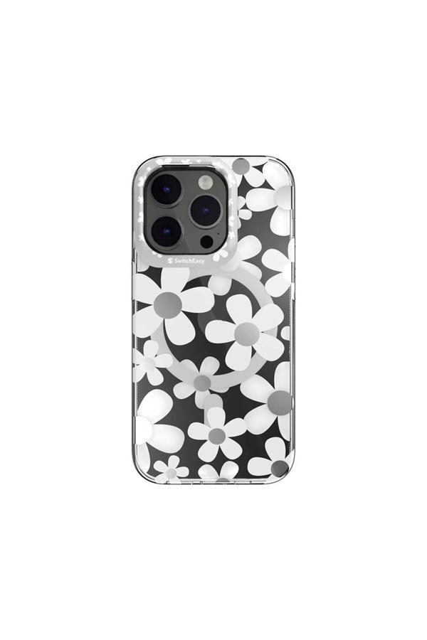 Switcheasy İphone 14 Pro Uyumlu Kılıf Magsafe Özellikli Çift Imd Baskılı Lisanslı Artist-M Fleur Gri - Image 1