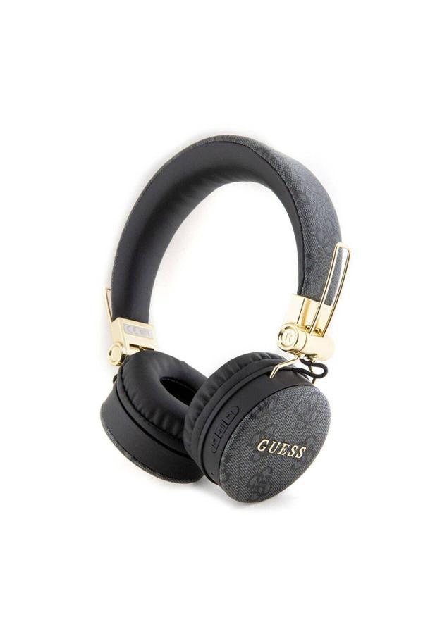 Guess Kulak Üstü Bluetooth Kulaklık Guess Lisanslı Pu Deri Ayarlanabilir Tasarım Siyah - Image 1