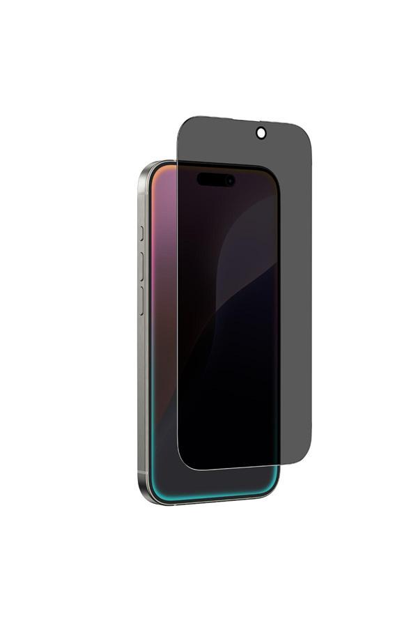 Amazingthing İphone 16 Plus Amazingthing Radix Privacy Hayalet Cam Ekran Koruyucu Siyah - Image 1